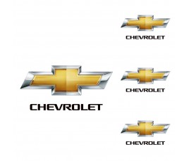 Logo na stredy kolies - živicové 4ks - CHEVROLET 55mm