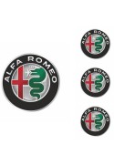 Logo na stredy kolies - živicové 4ks - ALFA ROMEO 55mm