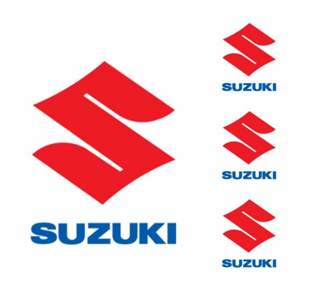 Logo na stredy kolies - živicové 4ks - SUZUKI 55mm