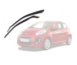 Deflektory přední - protiprůvanové plexi kompatibilní pro Citroen C1 5D 2005 - 2014