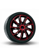 Poklice kompatibilní na auto Nissan 14" QUAD bicolor červené 4ks