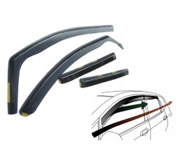 Ofuky přední + zadní - protiprůvanové plexi kompatibilní pro Fiat Stilo combi 5D2003  →