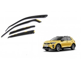 Ofuky přední + zadní - protiprůvanové plexi kompatibilní pro Kia Stonic 5D 2017   →