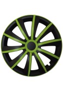 Poklice kompatibilní na auto Citroen 14" GRAL zeleno - černé 4ks