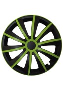 Poklice kompatibilní na auto Hyundai 14" GRAL zeleno - černé 4ks
