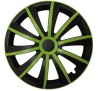 Poklice kompatibilní na auto Volkswagen 14" GRAL zeleno - černé 4ks