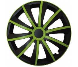 Poklice kompatibilní na auto Subaru 15" GRAL zeleno - černé 4ks