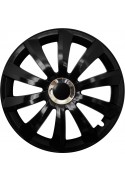 Poklice kompatibilní na auto Fiat 14" GRAL Chrome černé 4ks