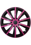 Poklice kompatibilní na auto Mitsubishi 15" GRAL ružovo - černé 4ks