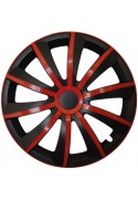 Poklice kompatibilní na auto Volkswagen 14" GRAL červeno - černé 4ks