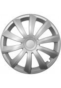 Poklice kompatibilní na auto Peugeot 14" GRAL silver 4ks