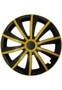 Poklice kompatibilní na auto Mercedes 15" GRAL žlto - černé 4ks