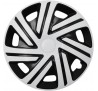 Poklice kompatibilní na auto Citroen 15" CYRKON bielo-černé 4ks