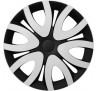 Poklice kompatibilní na auto Alfa Romeo 16" MIKA bielo-černé 4ks