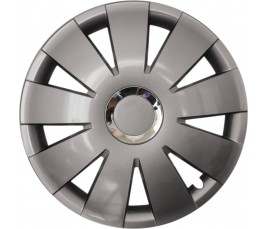 Poklice kompatibilní na auto Subaru 15" Nefrytchrome grafitové 4ks