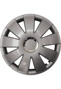Poklice kompatibilní na auto Volvo 15" Nefrytchrome grafitové 4ks