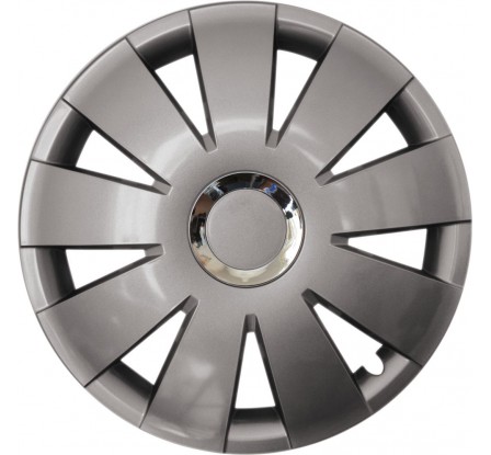 Poklice kompatibilní na auto Volkswagen 15" Nefrytchrome grafitové 4ks
