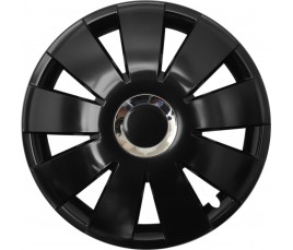 Poklice kompatibilní na auto Mazda 15" Nefrytchrome černé 4ks