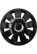 Poklice kompatibilní na auto Skoda 15" Nefrytchrome černé 4ks