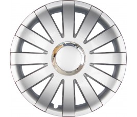 Poklice kompatibilní na auto Peugeot 14" ONYX silver 4ks