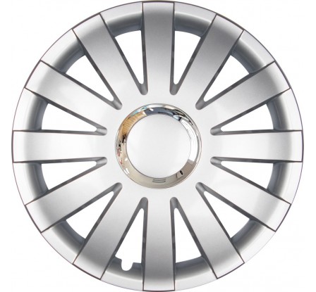Poklice kompatibilní na auto Skoda 14" ONYX silver 4ks