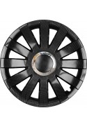 Poklice kompatibilní na auto Citroen 15" ONYX karbonové 4ks