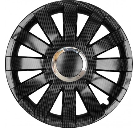 Poklice kompatibilní na auto Volkswagen 15" ONYX karbonové 4ks