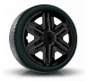 Poklice kompatibilní na auto Peugeot 14" Action Černé 4ks