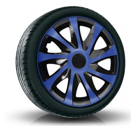 Poklice kompatibilní na auto Volkswagen 15" DRACO Modré 4 ks