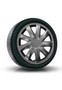 Poklice kompatibilní na auto Nissan 15" DRACO grafit 4 ks