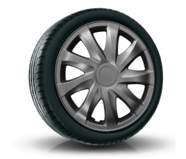 Poklice kompatibilní na auto Fiat 16" DRACO grafit 4 ks