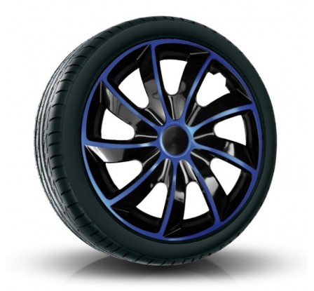 Poklice kompatibilní na auto Peugeot 14" QUAD Modré 4ks