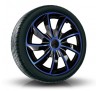 Poklice kompatibilní na auto Skoda 17" QUAD Modré 4ks