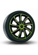 Poklice kompatibilní na auto Fiat 16" QUAD Zelené 4ks