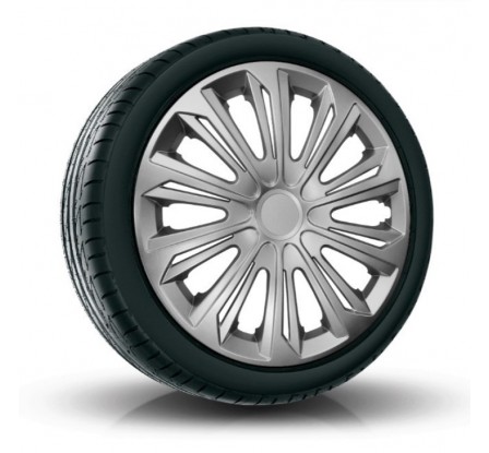 Poklice kompatibilní na auto Mitsubishi 14" STRONG Silver 4 ks