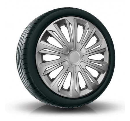 Poklice kompatibilní na auto Peugeot 14" STRONG Silver 4 ks