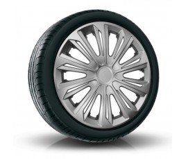 Poklice kompatibilní na auto Subaru 15" STRONG Silver 4 ks