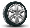 Poklice kompatibilní na auto Dacia 15" Action Sivé 4ks