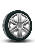 Poklice kompatibilní na auto Mercedes 15" Action Sivé 4ks