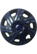 Poklice kompatibilní na auto Dacia 14" CYRKON Modro-černé 4ks