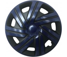 Poklice kompatibilní na auto Volkswagen 15" CYRKON Modro-černé 4ks