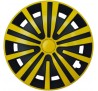 Poklice kompatibilní na auto Fiat 16" SPINEL Žlto-černé 4ks