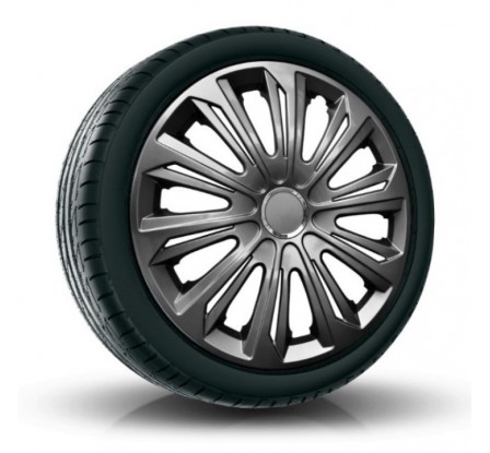 Poklice kompatibilní na auto Mercedes 14" STRONG Grafitové 4 ks