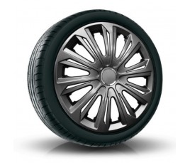 Poklice kompatibilní na auto Dacia 15" STRONG Grafitové 4 ks
