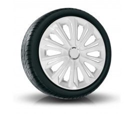 Poklice kompatibilní na auto Mercedes 15" STRONG Biele 4 ks