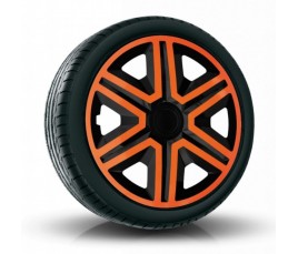 Poklice kompatibilní na auto Alfa Romeo 14" Action Duocolor Orange 4ks