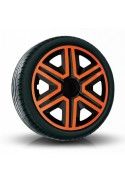 Poklice kompatibilní na auto AUDI 16" Action Duocolor Orange 4ks