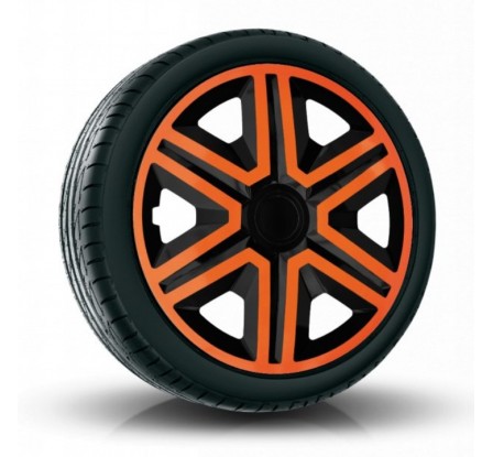 Poklice kompatibilní na auto Peugeot 16" Action Duocolor Orange 4ks
