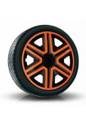 Poklice kompatibilní na auto Peugeot 16" Action Duocolor Orange 4ks