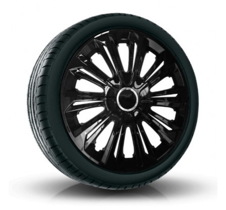 Poklice kompatibilní na auto Volkswagen 16" STRONG černé 4 ks